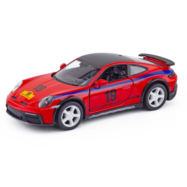 Voiture Retrofriction Miniature PORSCHE 911 RALLYE Rouge.