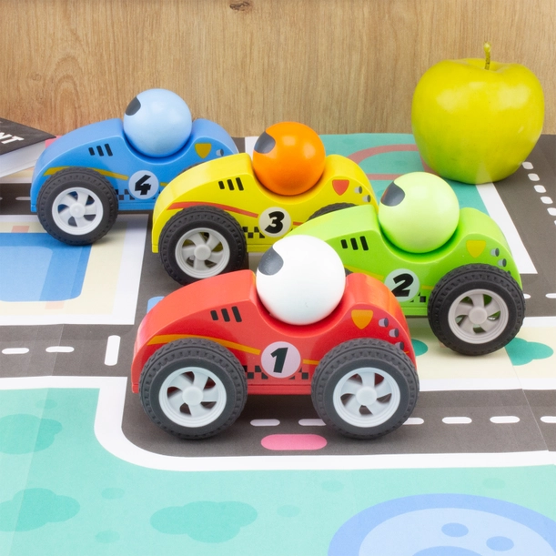 Voiture Retrofriction en BOIS : Turbo Pilote rouge. - Image 2