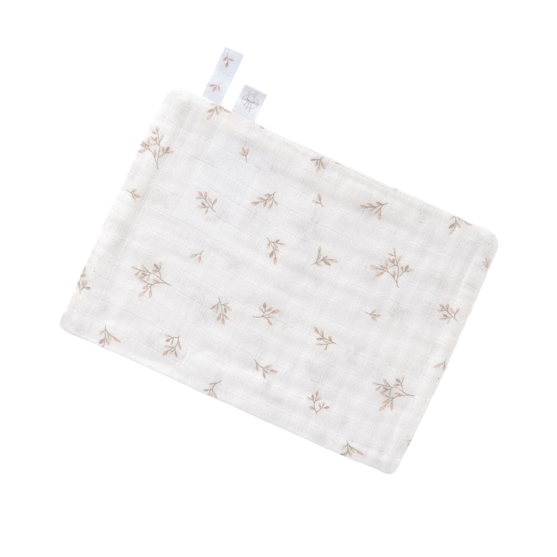 Gants de toilette en mousseline (3pcs), Feuilles. - Image 2