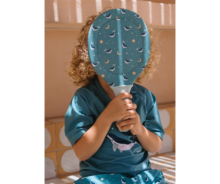 Raquettes de plage Whale Teal. - Image 4
