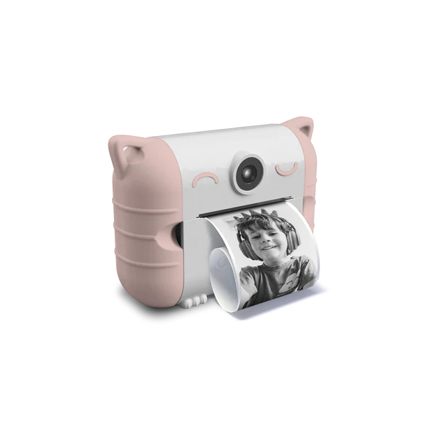 KIDYPRINT Appareil photo à impression thermique (Rose).