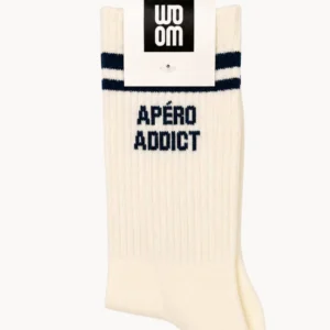 Chaussette Homme APÉRO ADDICT – Noir.
