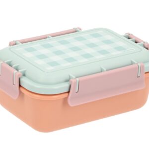 Boîte à Lunch Bento Médium Sauge vichy.