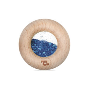 Petit Boum, Hochet sensoriel donut bleu.