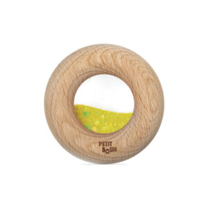 Petit Boum, Hochet sensoriel donut jaune.