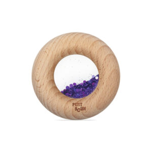 Petit Boum, Hochet sensoriel donut mauve.