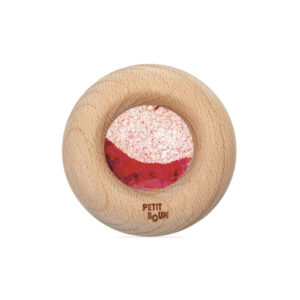Petit Boum, Hochet sensoriel donut rouge.
