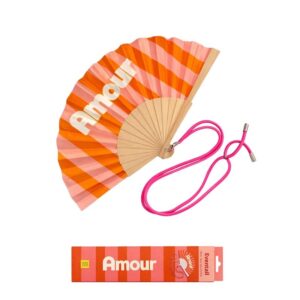 Eventail avec Bandoulière et Boîte Cadeau – Amour.