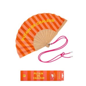 Eventail avec Bandoulière et Boîte Cadeau – Putain De Chaleur.