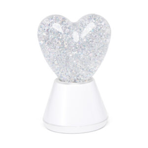Lampe à paillettes Magic Glow Cœur.