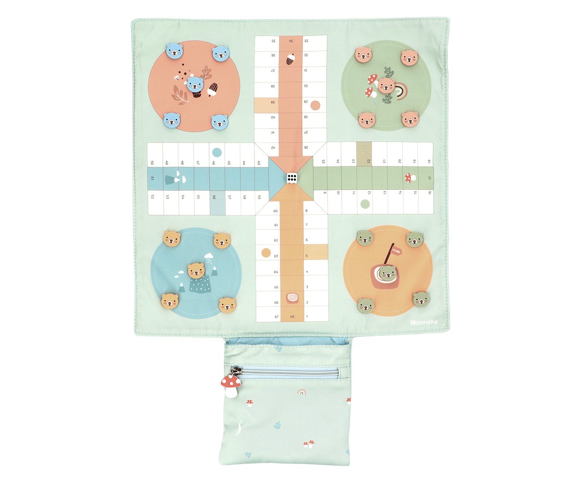Tapis de jeu Ludo | Jeu de voyage.