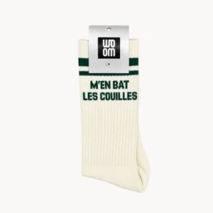 Chaussette Homme M&rsquo;EN BAT LES COUILLES – Vert.