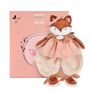 Doudou et compagnie – Doudou plat renard Mina 29 cm.