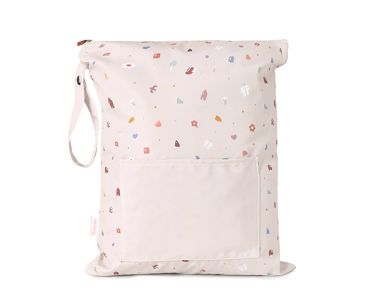Grande pochette étanche pour transporter vêtements (Geometric Nature).