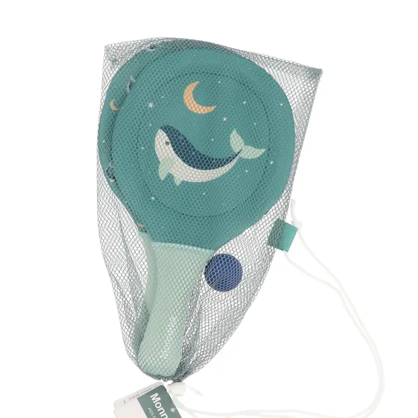 Raquettes de plage Whale Teal.