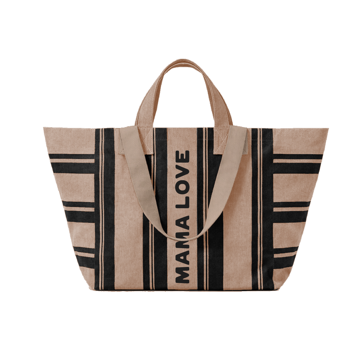 Sac XL Kaba Mama Love beige – Zakuw.