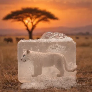 Savon Wild Lion blanc.