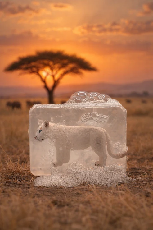 Savon Wild Lion blanc.