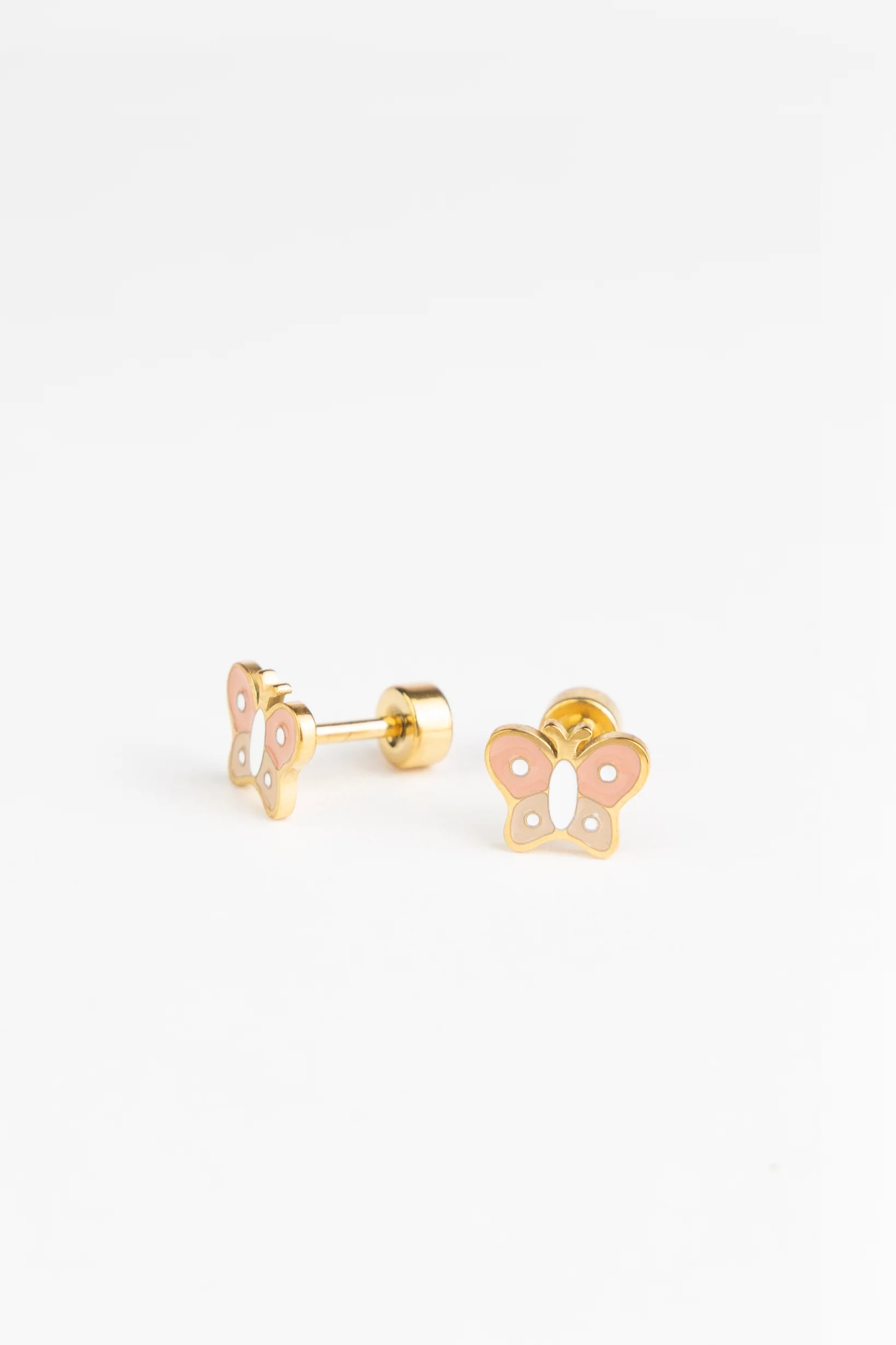 Boucles d'oreilles clous Petit papillon - Mrs Ertha. - Image 2