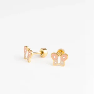 Boucles d&rsquo;oreilles clous Petit papillon – Mrs Ertha.