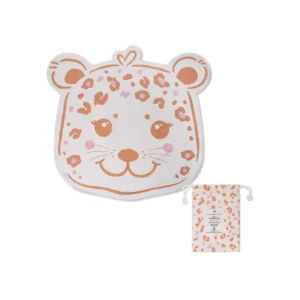Serviette de plage en microfibre Beige Léopard – 140 cm.