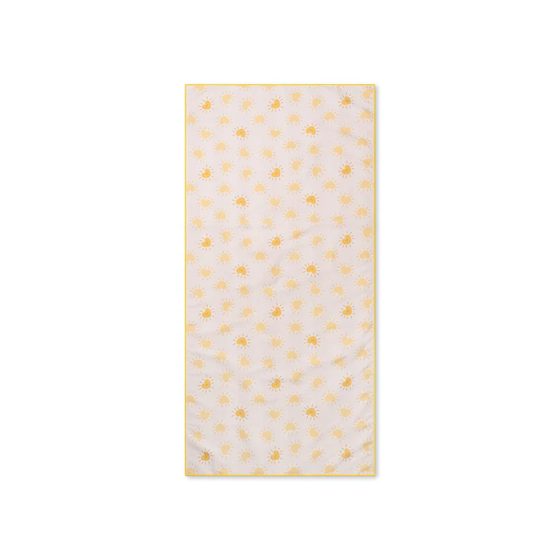 Serviette de plage en microfibre Jaune L'amour au soleil - 135 x 65 cm. - Image 3