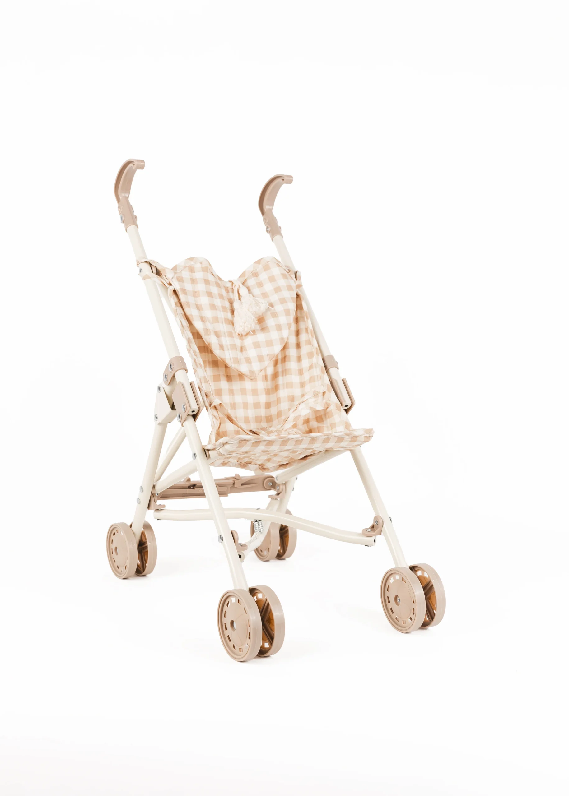 Poussette Buggy poupée motif Vichy.