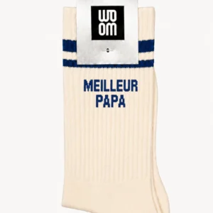 Chaussette Homme MEILLEUR PAPA – MARINE.