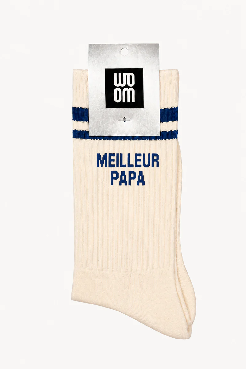 Chaussette Homme MEILLEUR PAPA - MARINE.