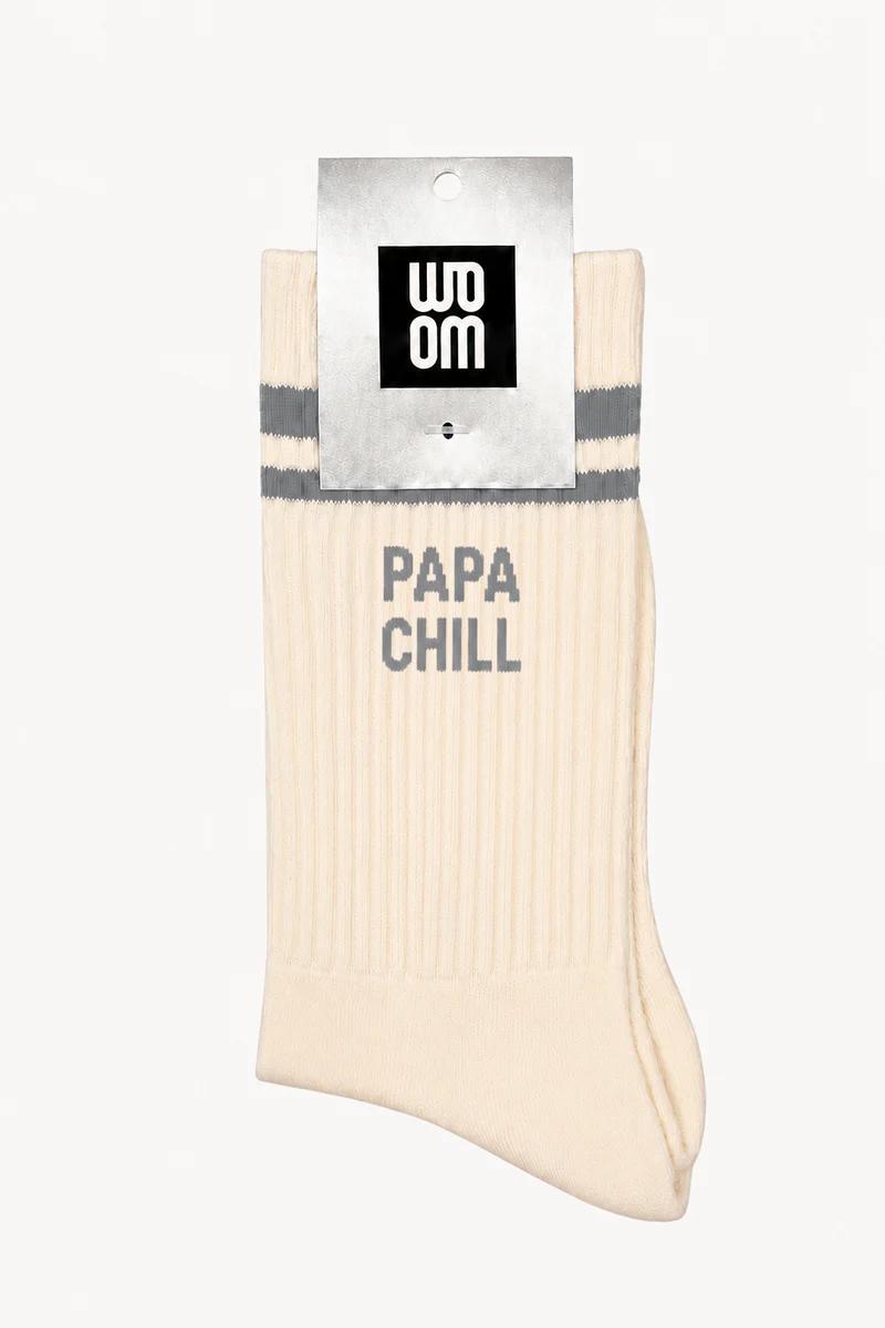 Chaussette Homme PAPA CHILL - GRIS.
