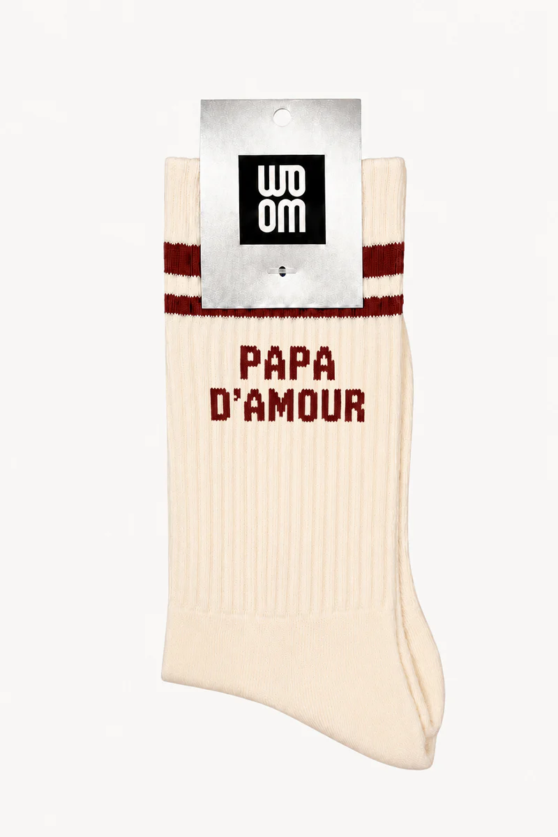 Chaussette Homme PAPA D'AMOUR - BORDEAUX.
