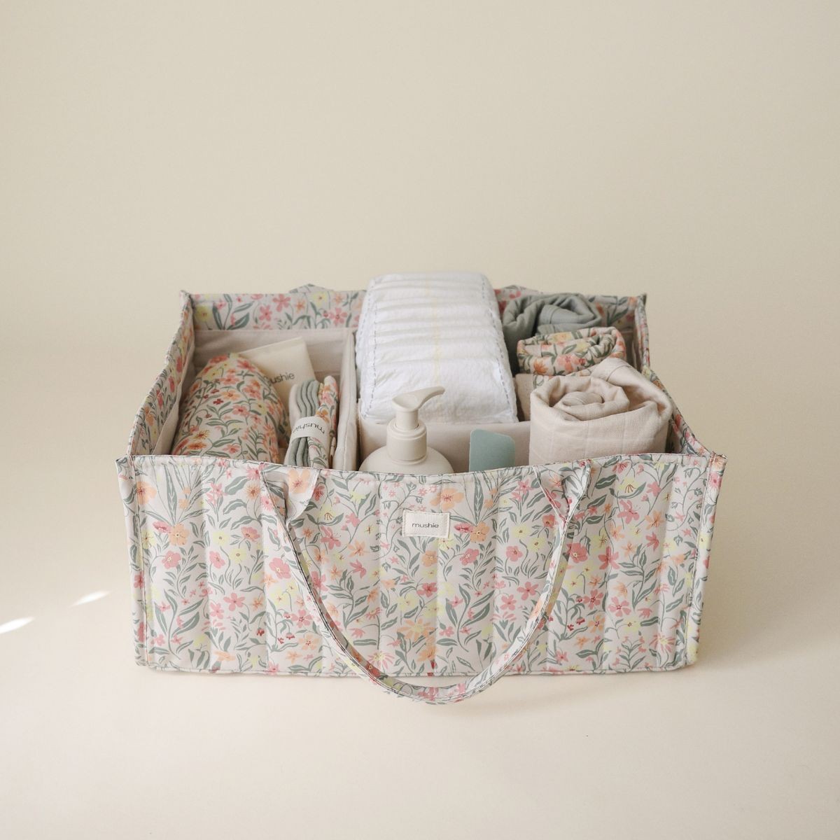 Organisateur de couches Pastel Blooms – Mushie. - Image 2