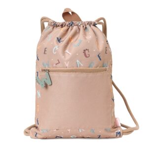 Sac de gym imperméable à cordon Alphabet.