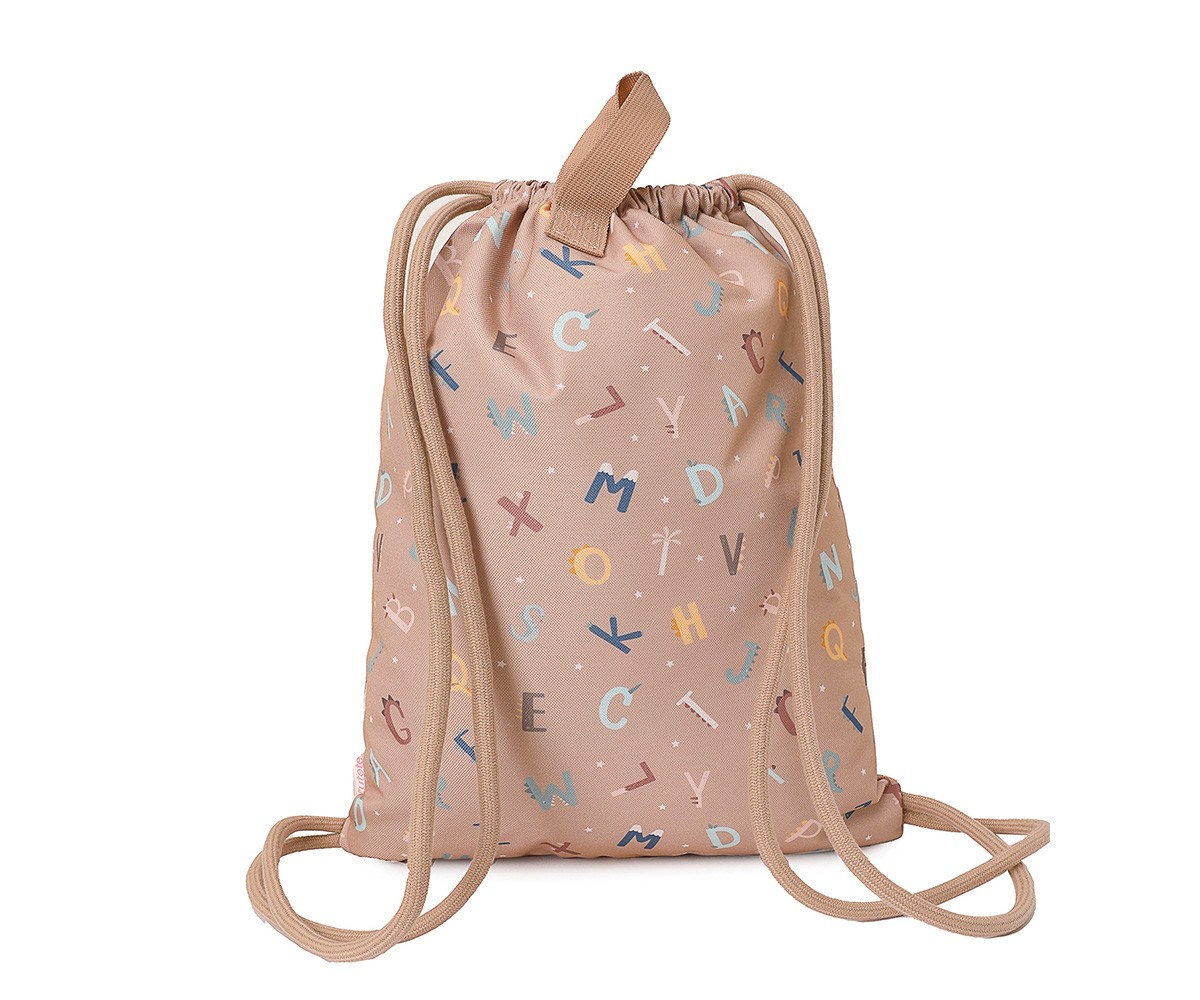 Sac de gym imperméable à cordon Alphabet. - Image 2