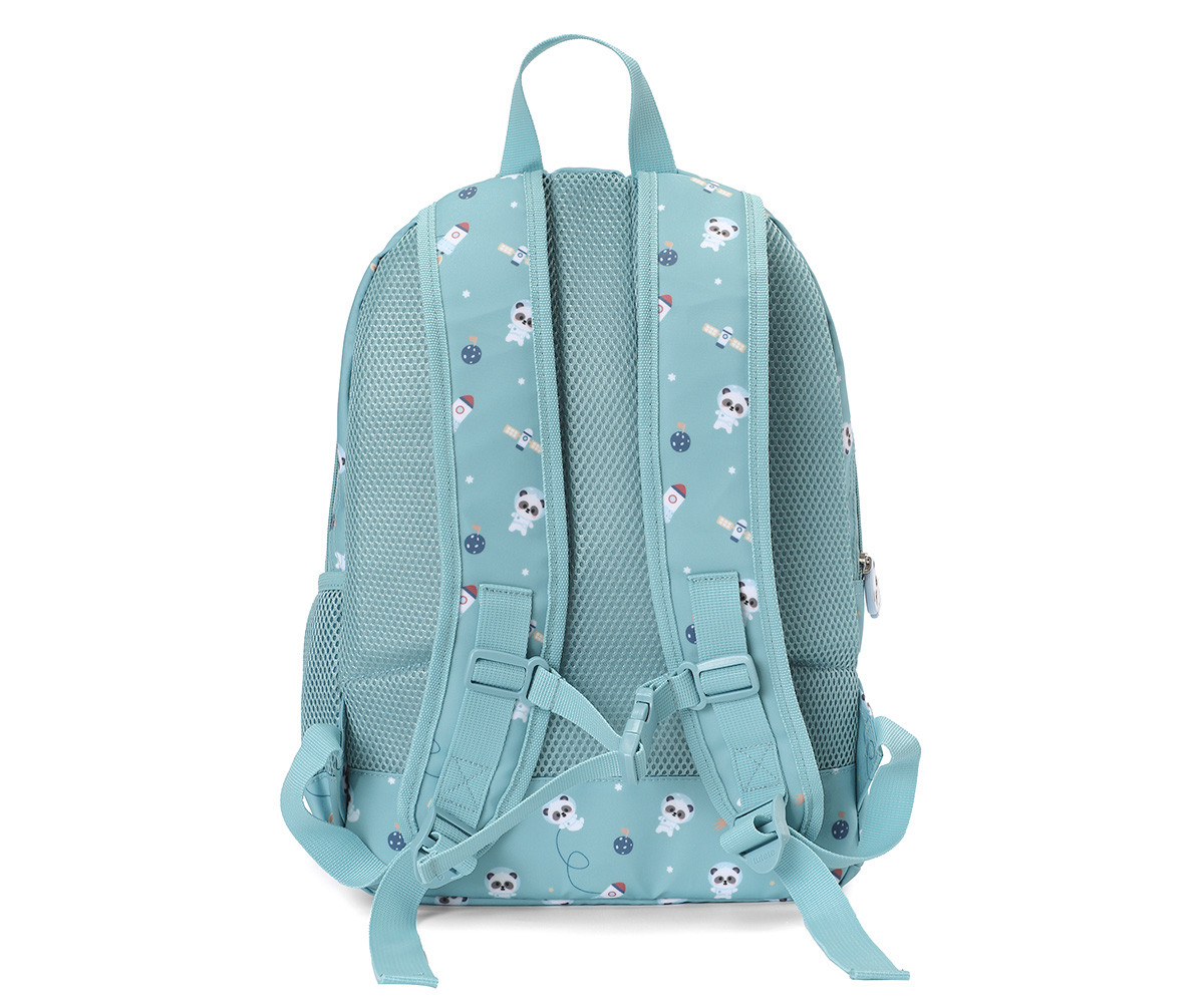 Sac à dos moyen Pandas in Space + porte-clés personnalisable. - Image 2