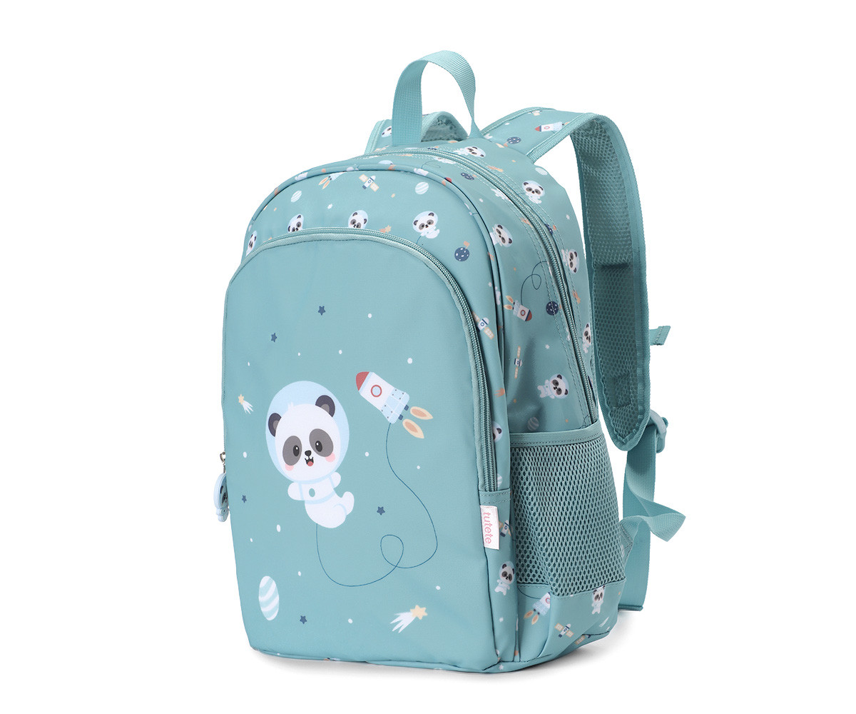 Sac à dos moyen Pandas in Space + porte-clés personnalisable. - Image 3