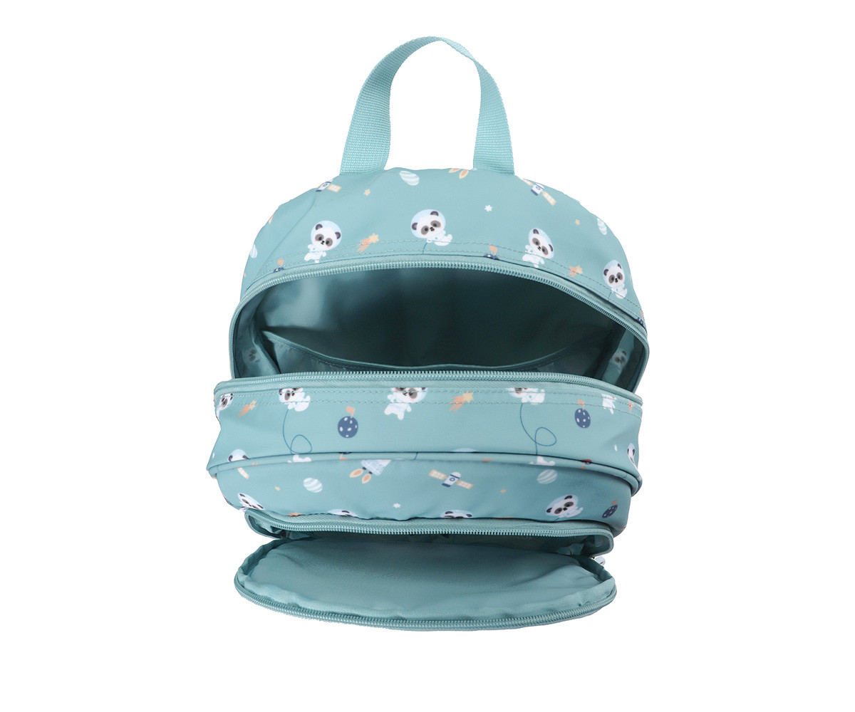 Sac à dos moyen Pandas in Space + porte-clés personnalisable. - Image 4