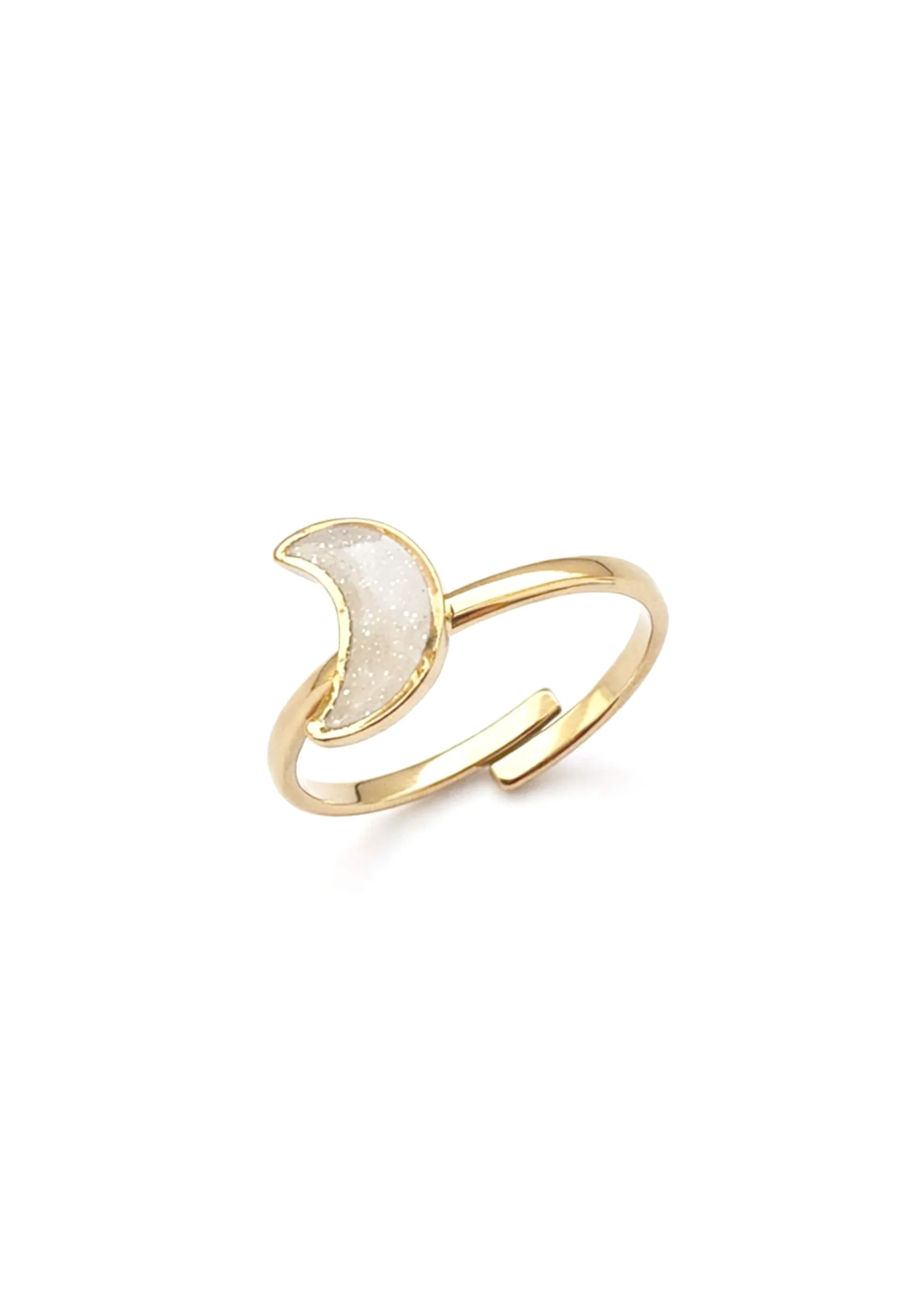 Bague tournante Lune brillante - Mrs Ertha.