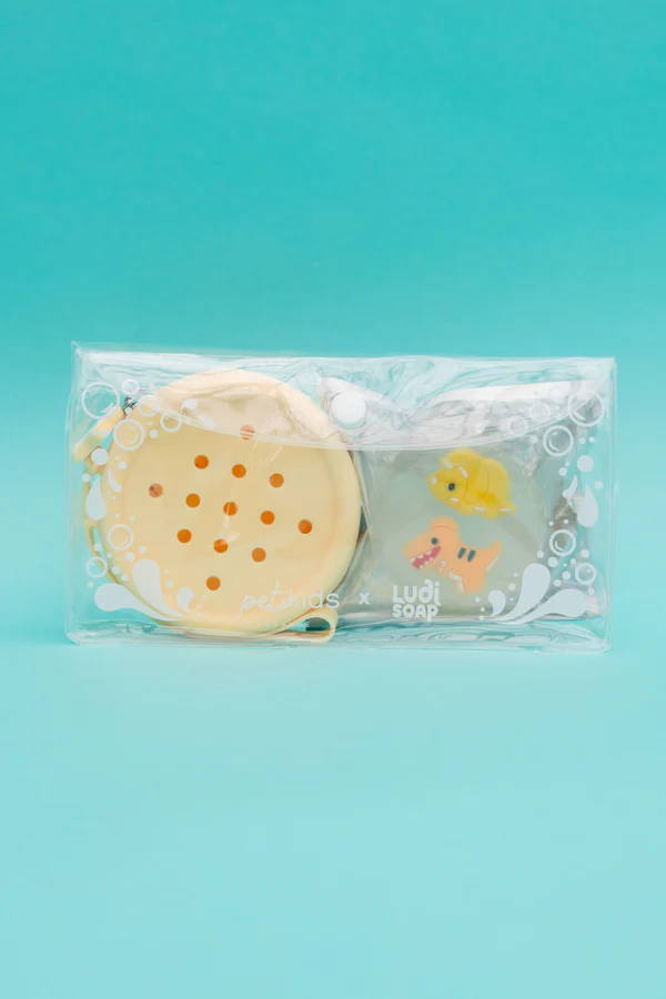 Coffret Petikids × Ludi Soap Dino.