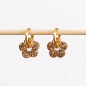 Les Nicolettes – Créoles Fleur Champagne.
