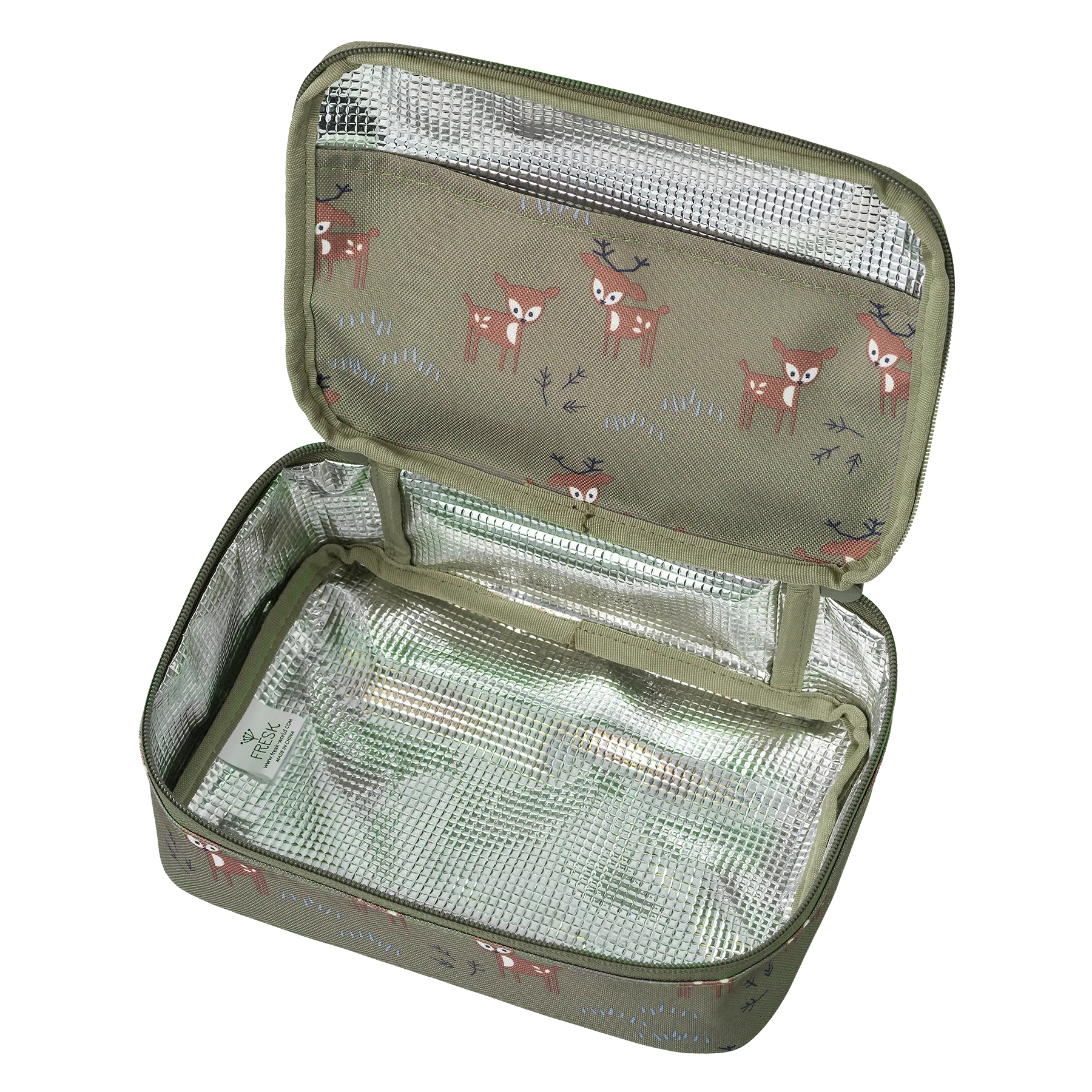 Fresk Lunch bag isotherme small faon olive. - Image 2