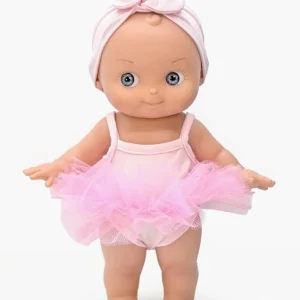 Minikane Poupée Mini Pancha, Alice et son ensemble de danse rose pâle.