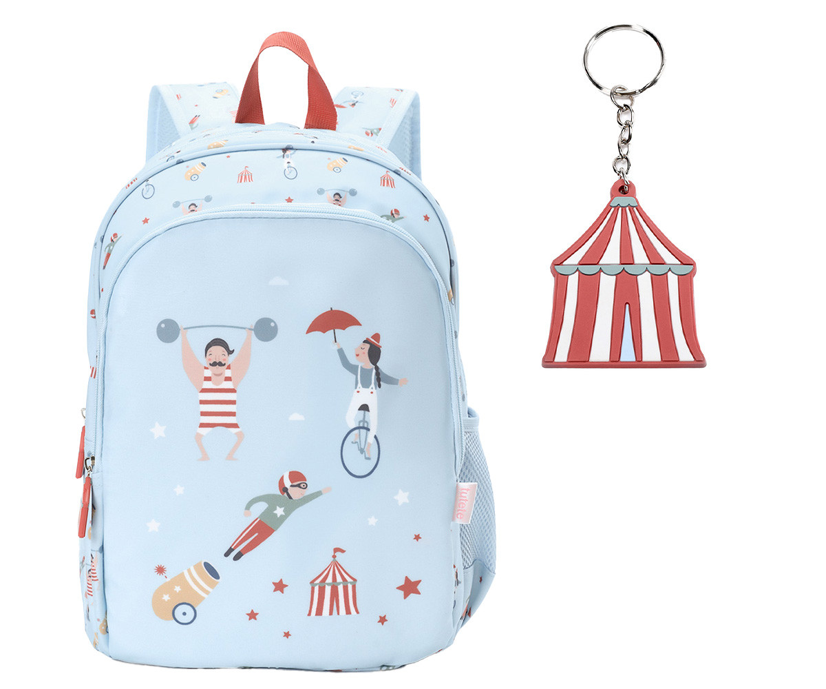Sac à dos moyen Circus Show + porte-clés personnalisable.