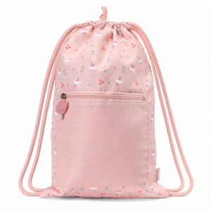 Sac de gym imperméable à cordon Blossom Birds.