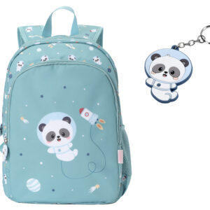 Sac à dos moyen Pandas in Space + porte-clés personnalisable.