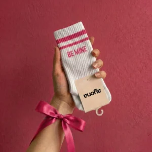 Chaussettes antidérapantes Ayona Blanc Rose – Be Mine.