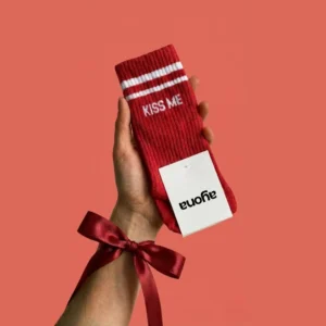 Chaussettes antidérapantes Ayona Rouge – Kiss Me.