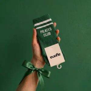 Chaussettes antidérapantes Ayona Vert – Pilates Club.