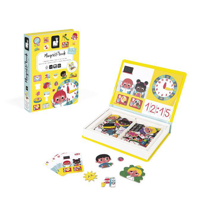 Magnéti'book j'apprends l'heure 75 magnets - Janod. - Image 2