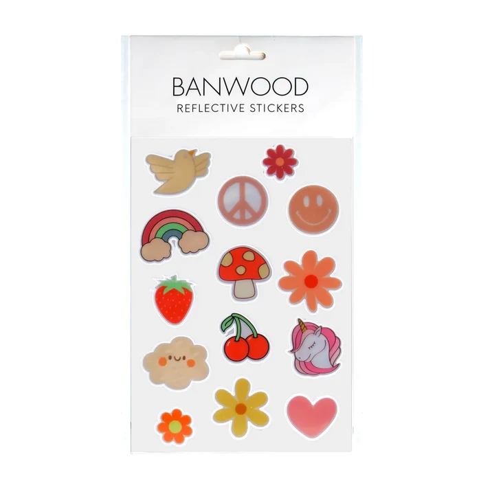 BANWOOD REFLECTIVE STICKERS - UNICORNS.